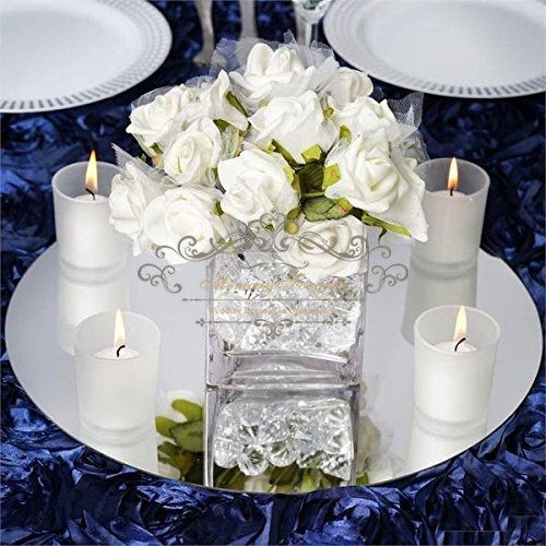 12 Inch 3 mm Thick Square Acrylic Mirror Wedding Party Table